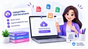 Upload your files and documents